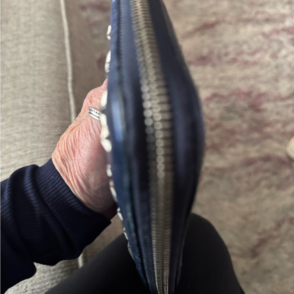 Jimmy Choo Navy Blue and Silver Star Wallet - Picture 6 of 11